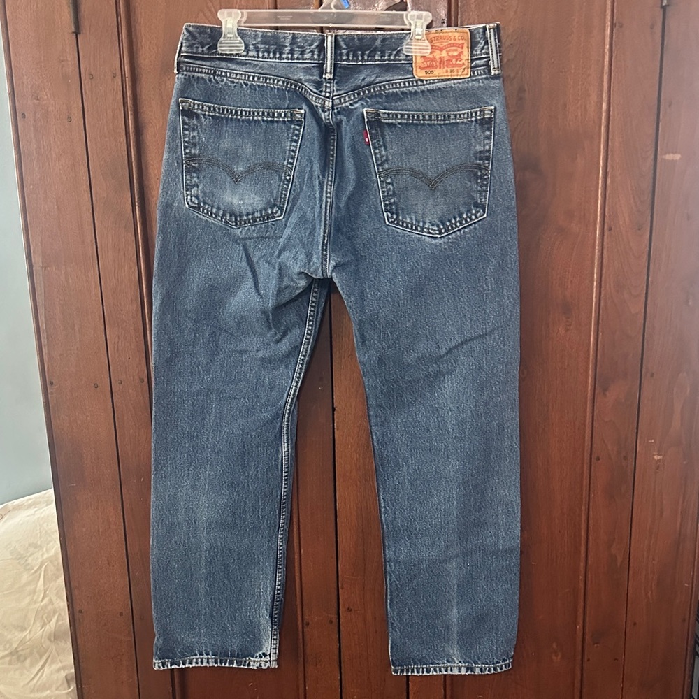 Levi's Men's Straight Jeans - Medium Blue Denim